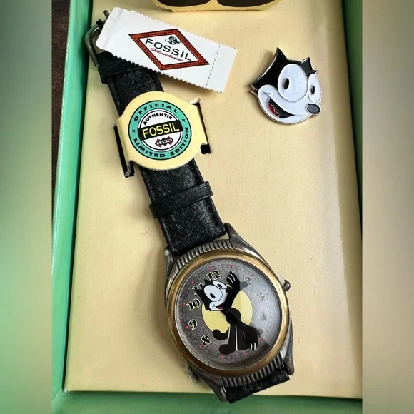 Fossil | Accessories | Vintage Felix The Cat Watch | Poshmark